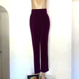 Med Susan Graver Essential  Purple Polyester Pants